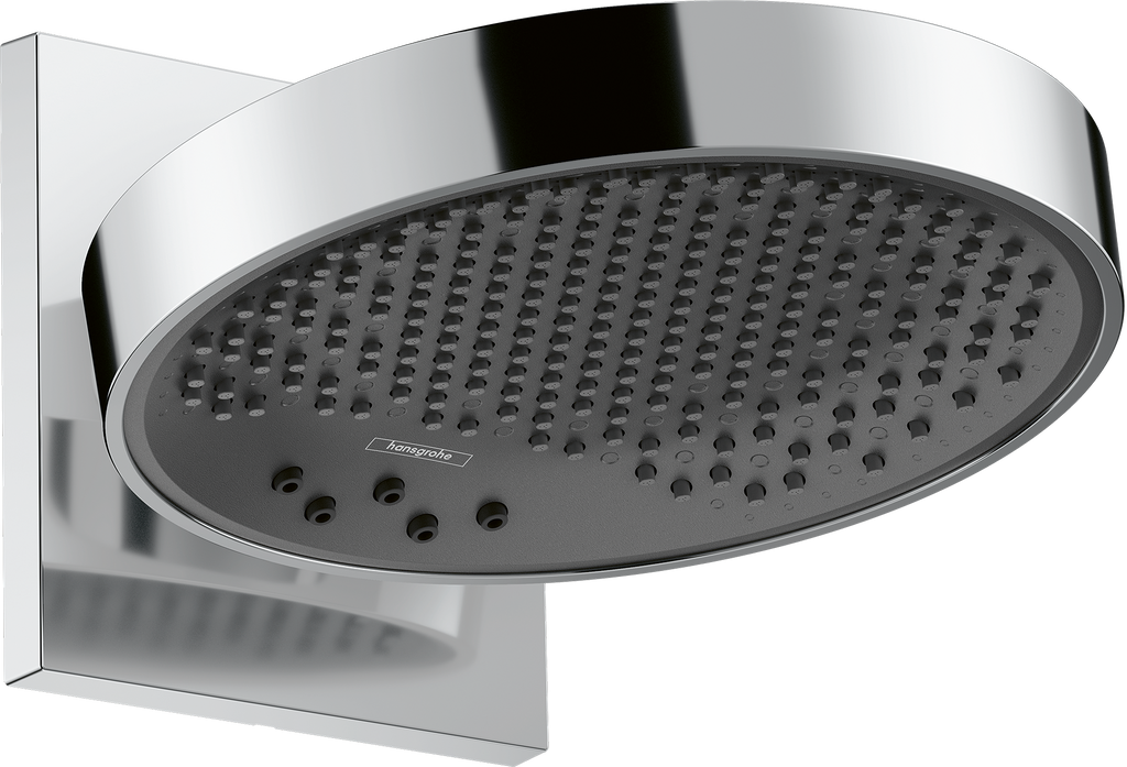 hansgrohe Rainfinity Overhead Shower 250 3jet EcoSmart with Wall Connector Chrome