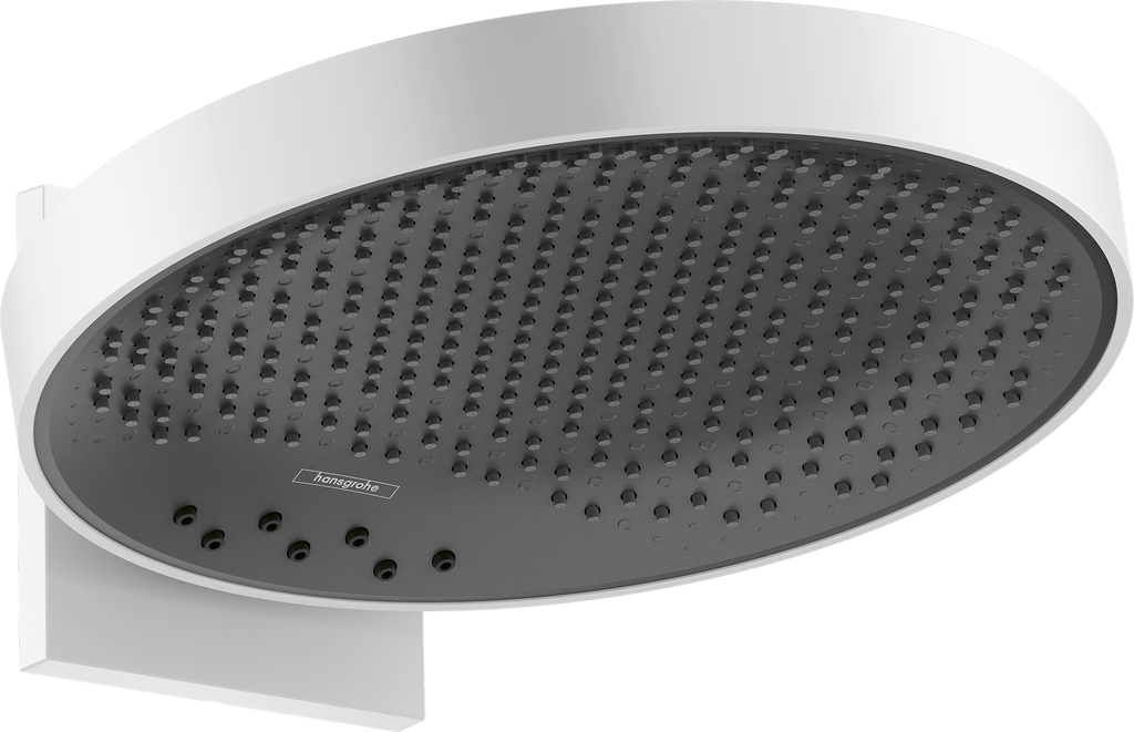 hansgrohe Rainfinity Overhead Shower 360 3jet with Wall Connector Matt White