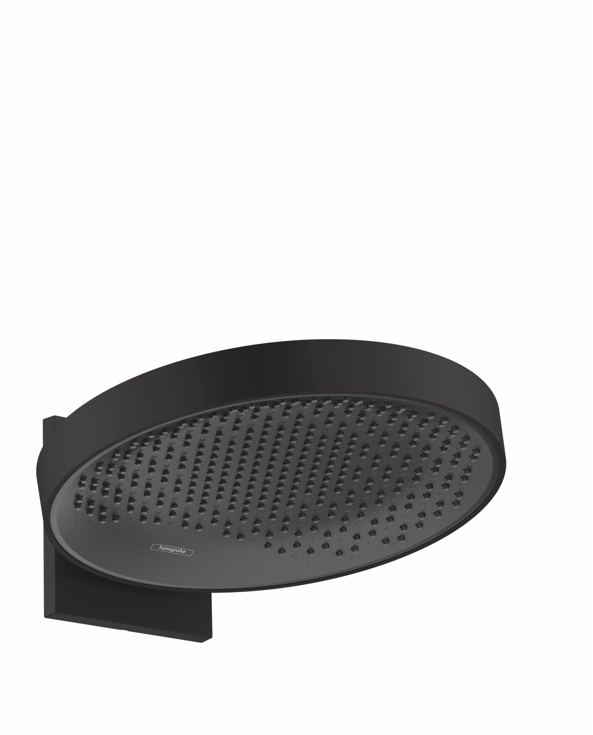 hansgrohe Rainfinity Overhead Shower 360 1jet with Wall Connector Matt Black