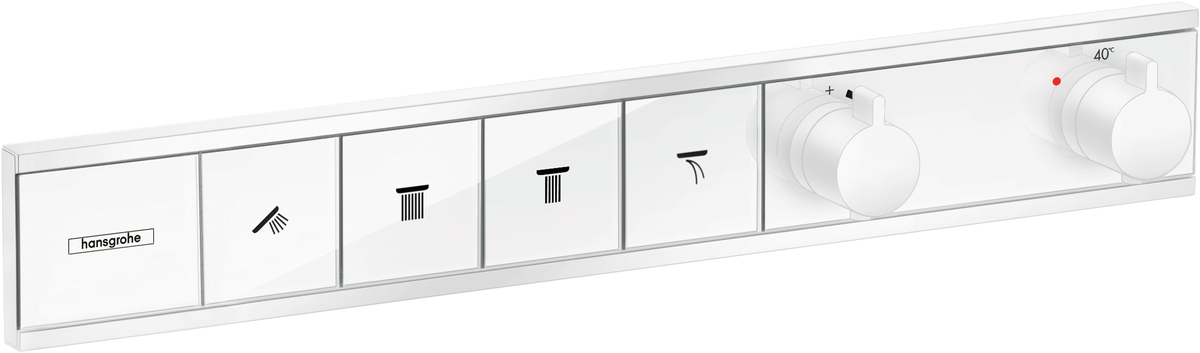 hansgrohe RainSelect Thermostat for 4 Functions Matt White