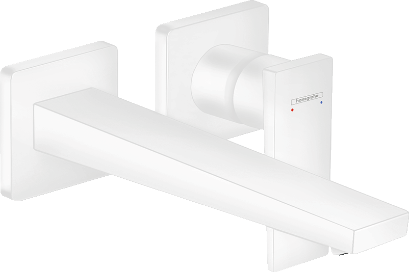 hansgrohe Metropol Wall-Mounted Basin Mixer 225mm Matt White