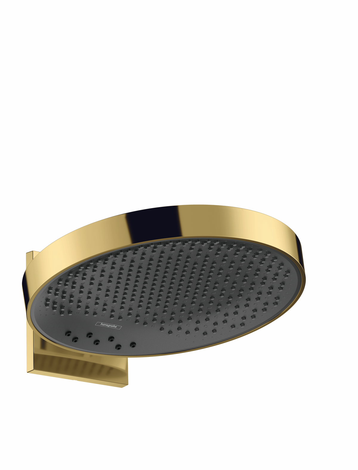 hansgrohe Rainfinity Overhead Shower 360 3jet with Wall Connector Polished Gold Optic