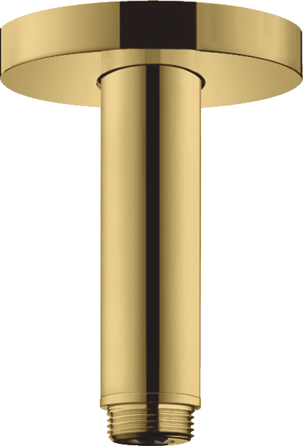 hansgrohe Ceiling Connector S 100mm Polished Gold Optic