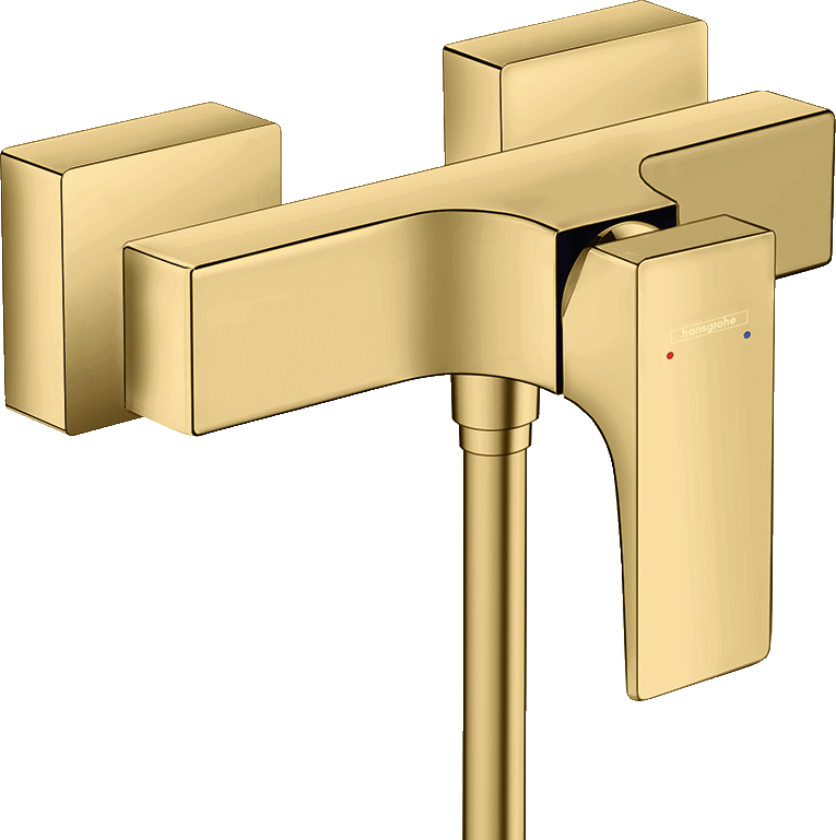 hansgrohe Metropol Exposed Shower Mixer Polished Gold Optic