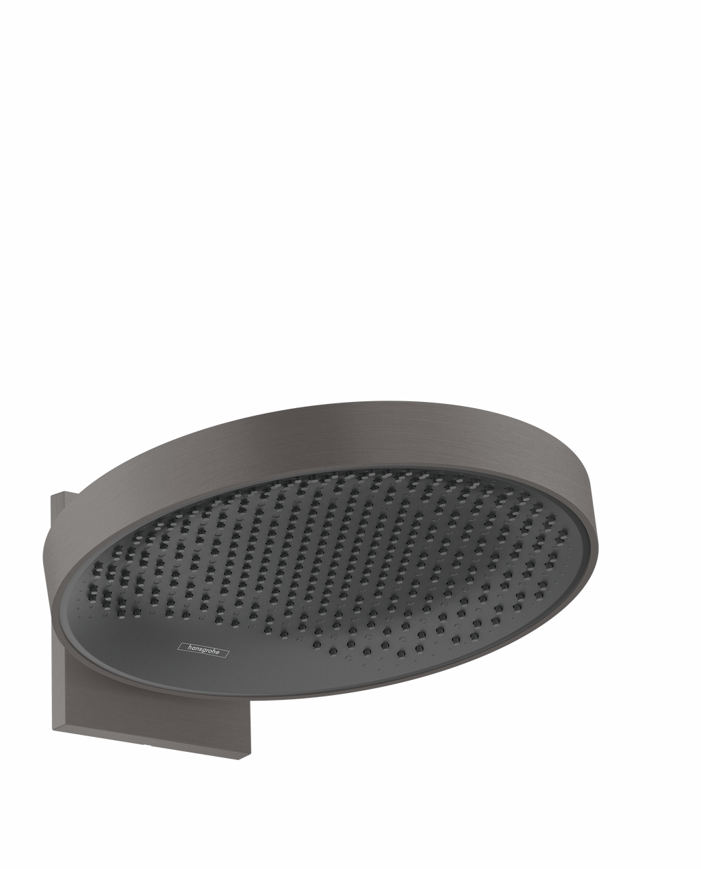 hansgrohe Rainfinity Overhead Shower 360 1jet with Wall Connector Brushed Black Chrome