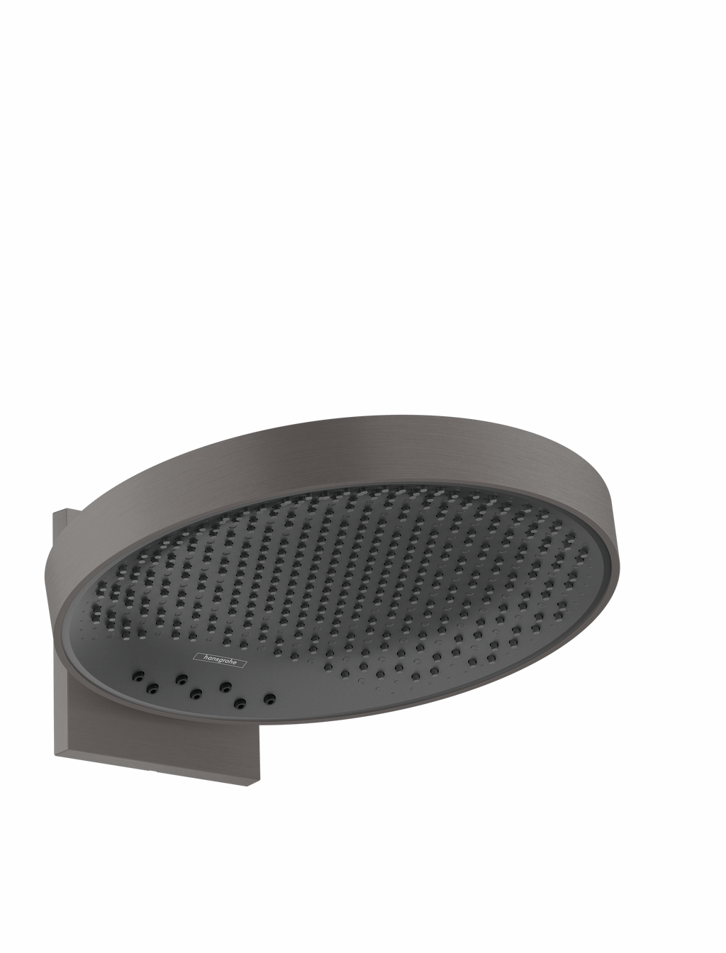 hansgrohe Rainfinity Overhead Shower 360 3jet with Wall Connector Brushed Black Chrome