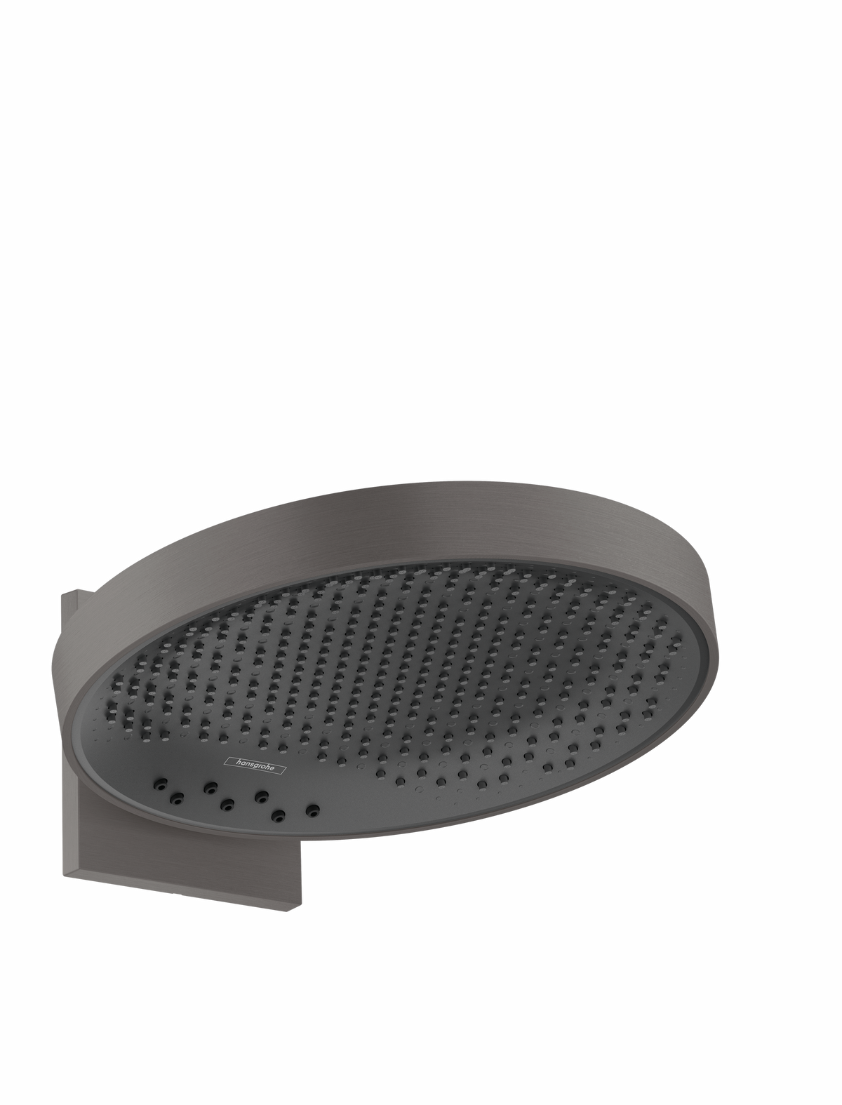 hansgrohe Rainfinity Overhead Shower 360 3jet with Wall Connector Brushed Black Chrome