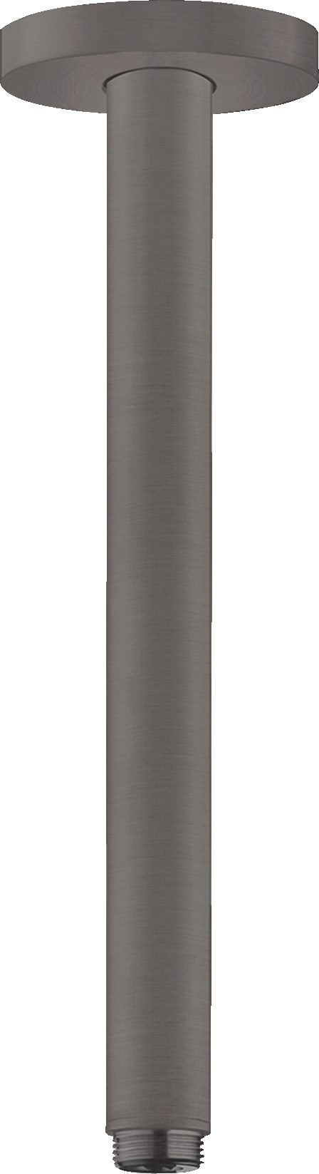 hansgrohe Ceiling Connector S 300mm Brushed Black Chrome