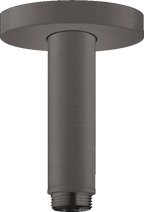 hansgrohe Ceiling Connector S 100mm Brushed Black Chrome