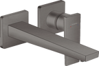 hansgrohe Metropol Wall-Mounted Basin Mixer 225mm Brushed Black Chrome