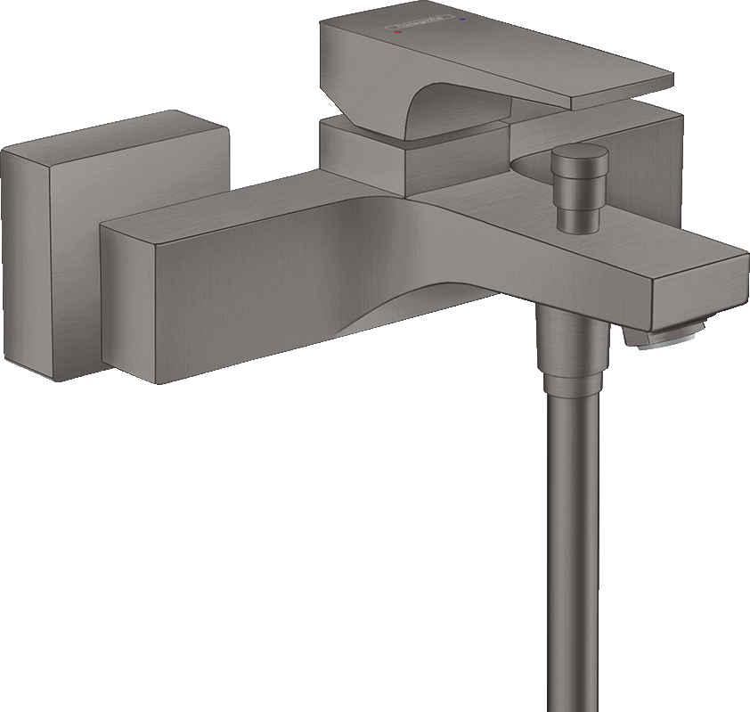 hansgrohe Metropol Exposed Bath Shower Mixer Brushed Black Chrome