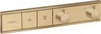 hansgrohe RainSelect Thermostat for 2 Functions Brushed Bronze