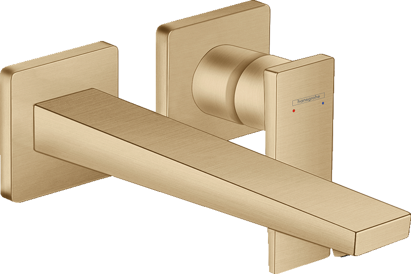 hansgrohe Metropol Wall-Mounted Basin Mixer 225mm Brushed Bronze