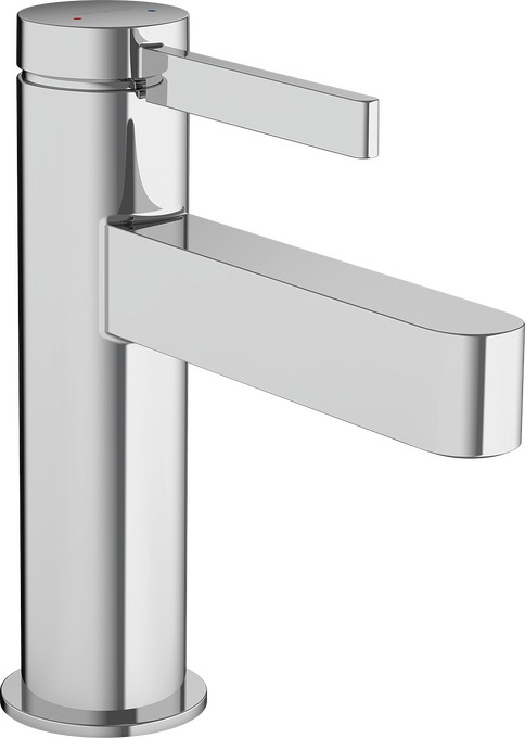 hansgrohe Finoris Basin Mixer 100 with Push-Open Waste Chrome