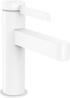 hansgrohe Finoris Basin Mixer 100 with Push-Open Waste Matt White