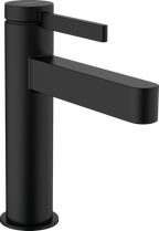 hansgrohe Finoris Basin Mixer 110 with Push-Open Waste Matt Black