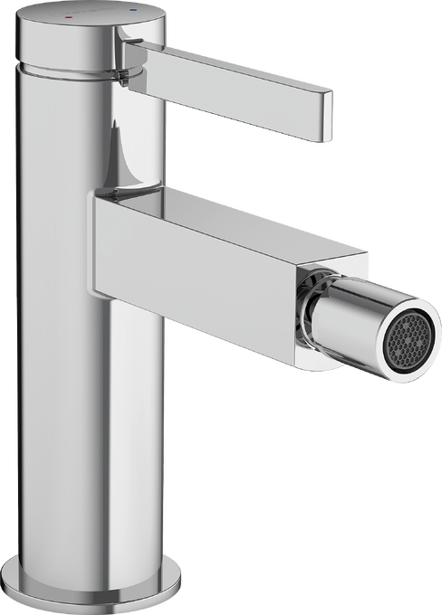 hansgrohe Finoris Bidet Mixer with Push-Open Waste Chrome