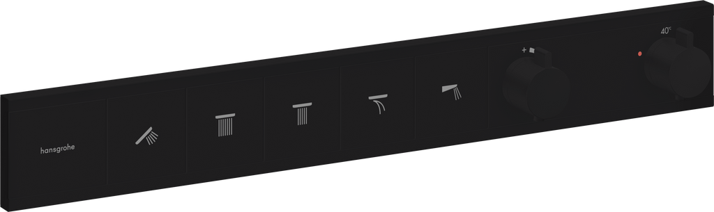 hansgrohe RainSelect Thermostat for 5 Functions Matt Black