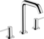 hansgrohe Tecturis S 3-Hole Basin Mixer 150 EcoSmart+ with Push-Open Waste Chrome