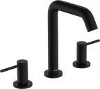 hansgrohe Tecturis S 3-Hole Basin Mixer 150 EcoSmart+ with Push-Open Waste Matt Black