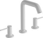 hansgrohe Tecturis S 3-Hole Basin Mixer 150 EcoSmart+ with Push-Open Waste Matt White