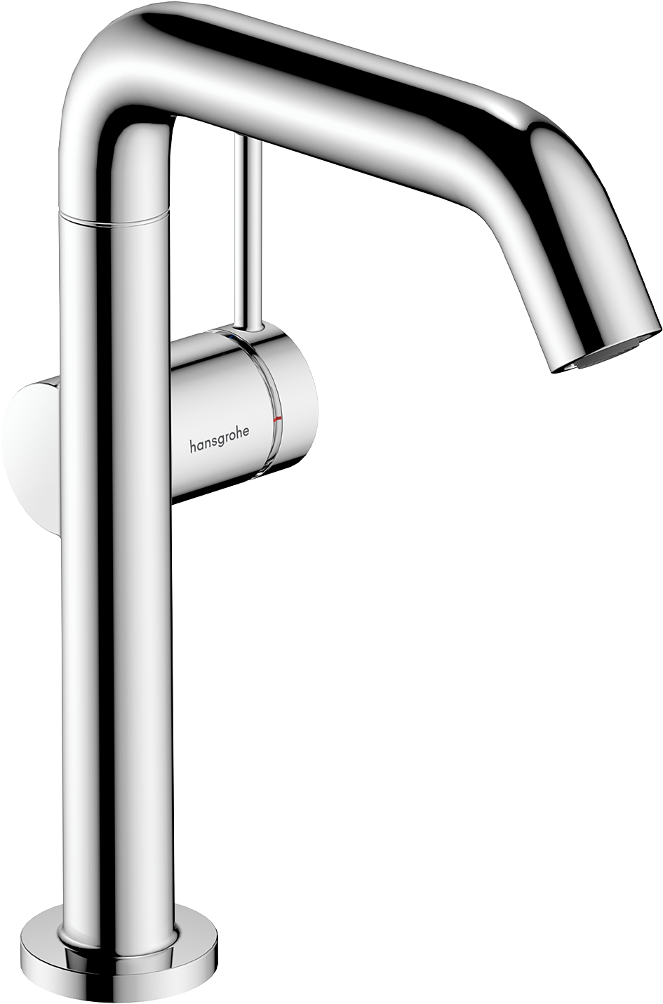 hansgrohe Tecturis S Basin Mixer 210 Fine CoolStart with Swivel Spout and Push-Open Waste Chrome