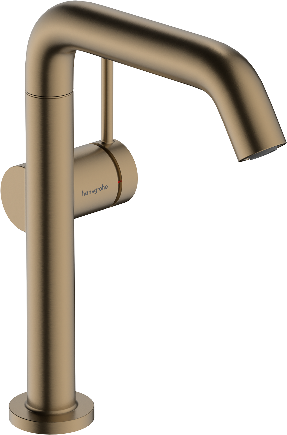 hansgrohe Tecturis S Basin Mixer 210 Fine CoolStart with Swivel Spout and Push-Open Waste Brushed Bronze
