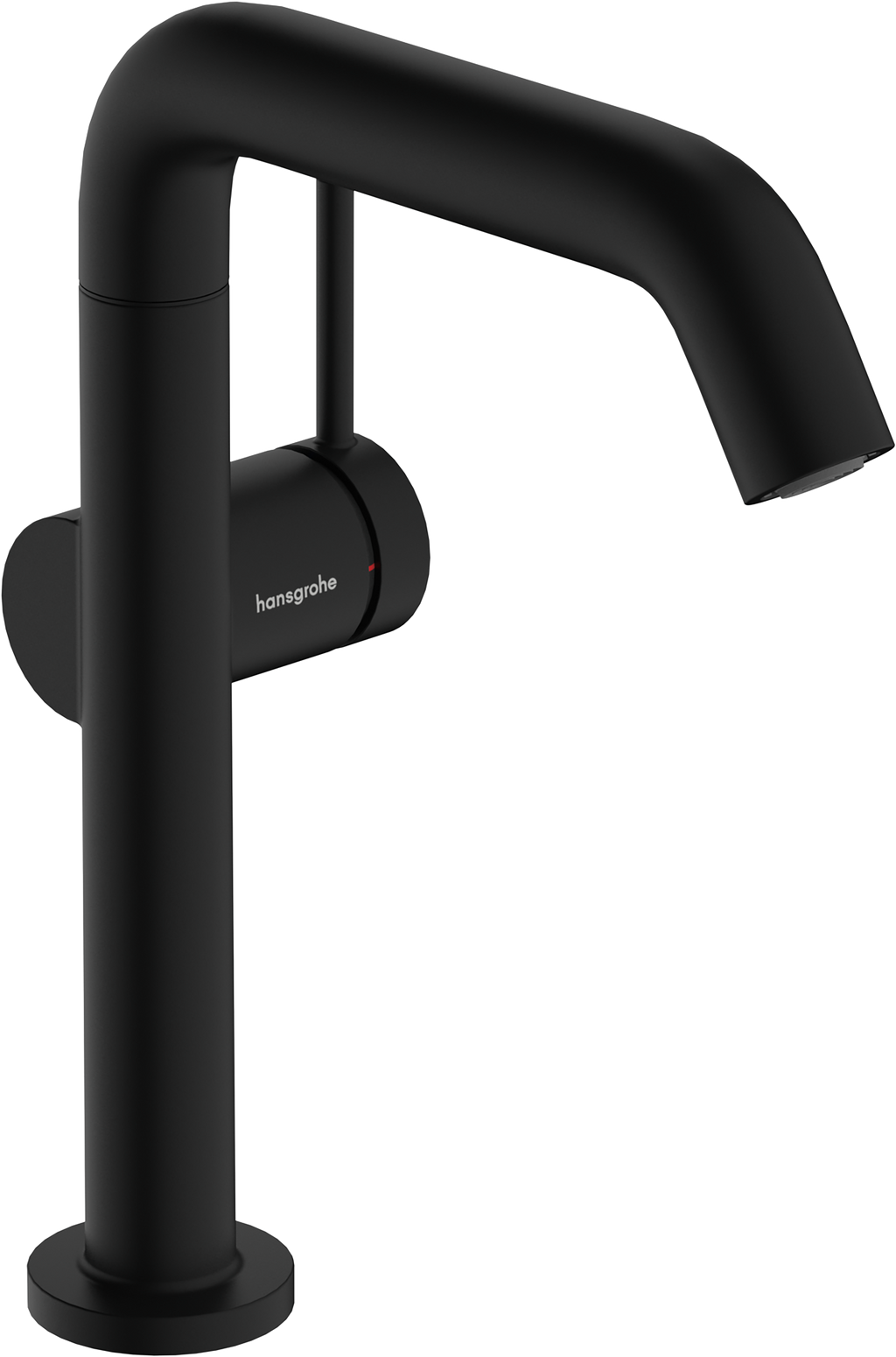hansgrohe Tecturis S Basin Mixer 210 Fine CoolStart with Swivel Spout and Push-Open Waste Matt Black