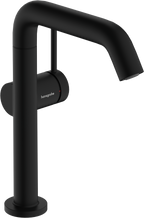 hansgrohe Tecturis S Basin Mixer 210 Fine CoolStart with Swivel Spout and Push-Open Waste Matt Black