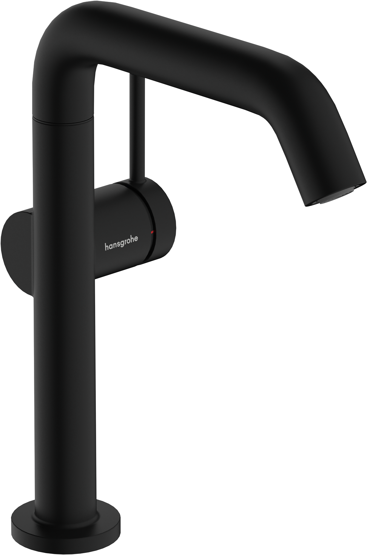 hansgrohe Tecturis S Basin Mixer 210 Fine CoolStart with Swivel Spout and Push-Open Waste Matt Black