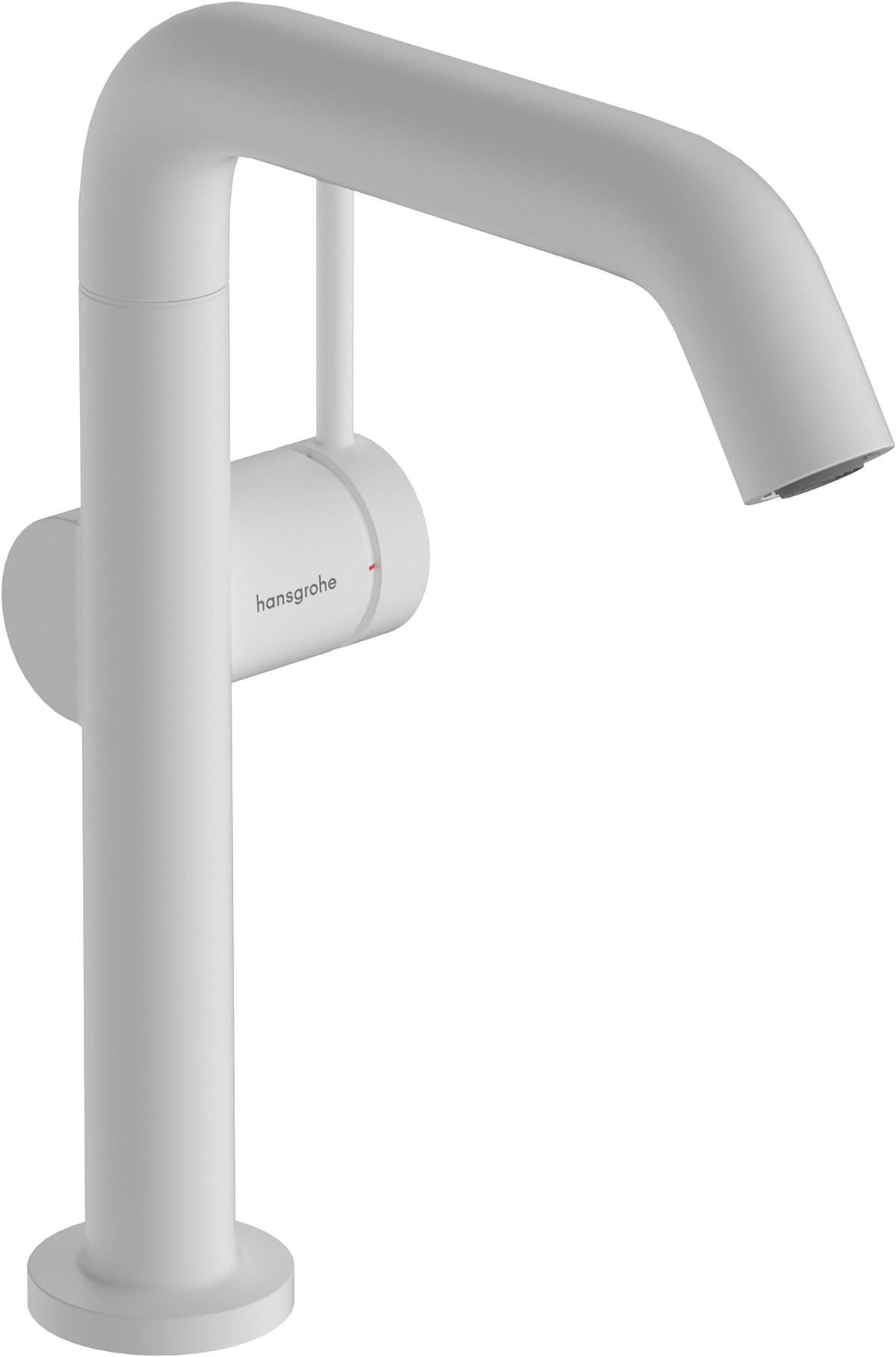 hansgrohe Tecturis S Basin Mixer 210 Fine CoolStart with Swivel Spout and Push-Open Waste Matt White