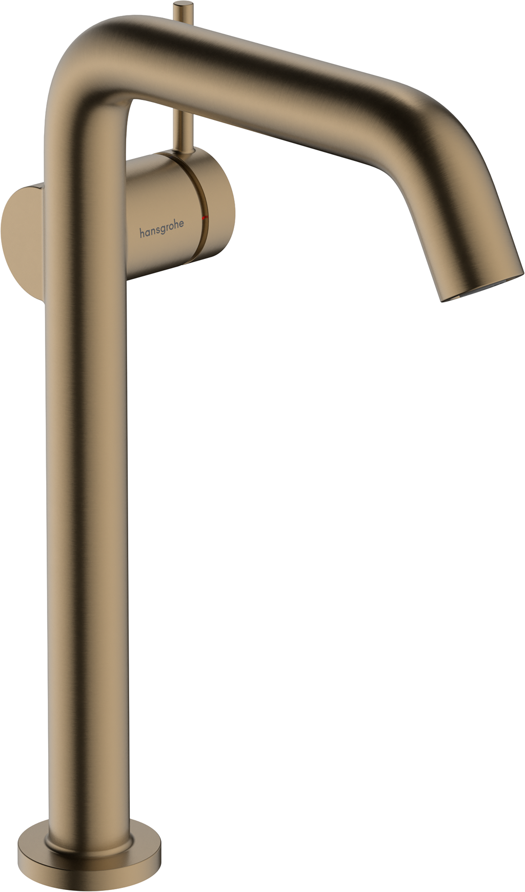hansgrohe Tecturis S Basin Mixer 240 Fine CoolStart for Wash Bowls with Push-Open Waste Brushed Bronze