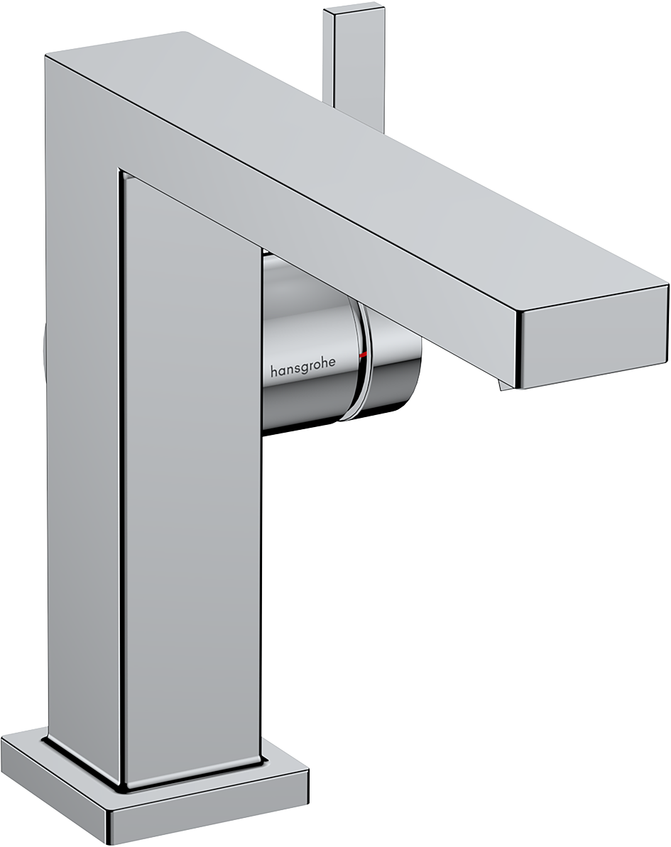 hansgrohe Tecturis E Basin Mixer 110 Fine CoolStart with Push-Open Waste Chrome