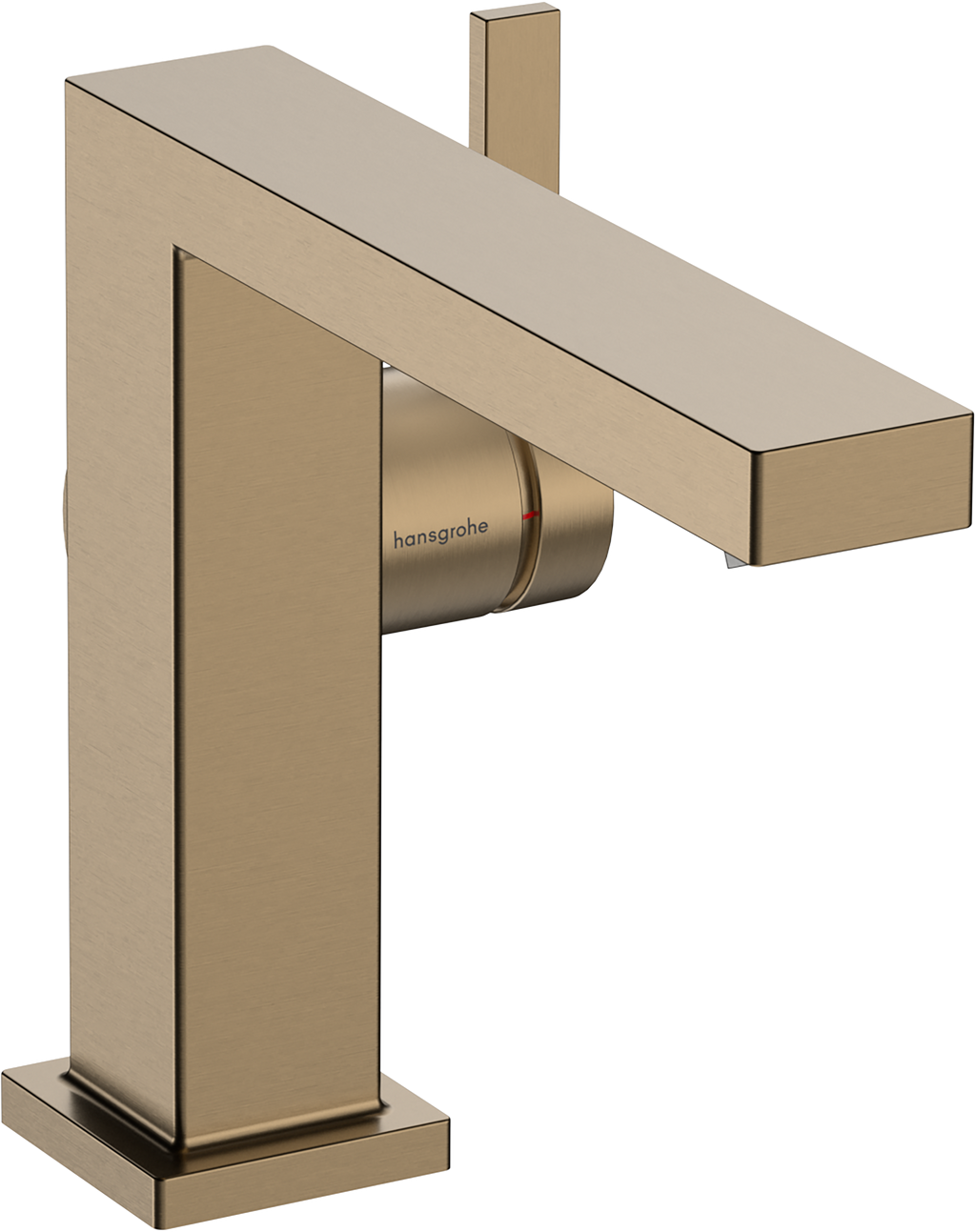 hansgrohe Tecturis E Basin Mixer 110 Fine CoolStart with Push-Open Waste Brushed Bronze