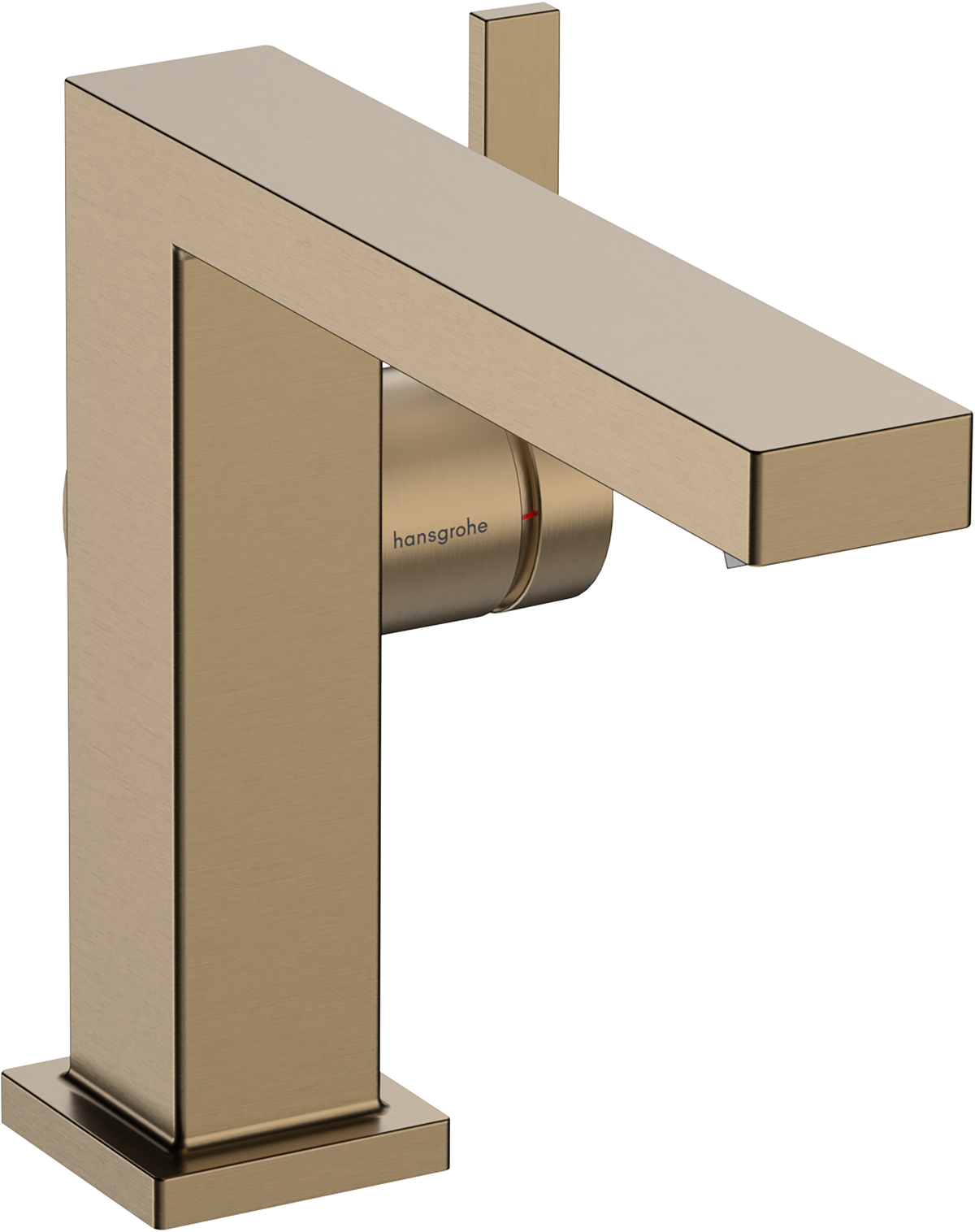 hansgrohe Tecturis E Basin Mixer 110 Fine CoolStart with Push-Open Waste Brushed Bronze