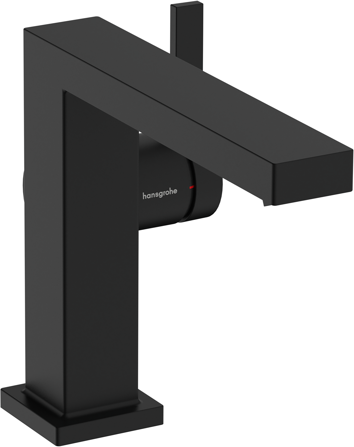 hansgrohe Tecturis E Basin Mixer 110 Fine CoolStart with Push-Open Waste Matt Black