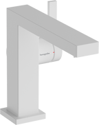 hansgrohe Tecturis E Basin Mixer 110 Fine CoolStart with Push-Open Waste Matt White