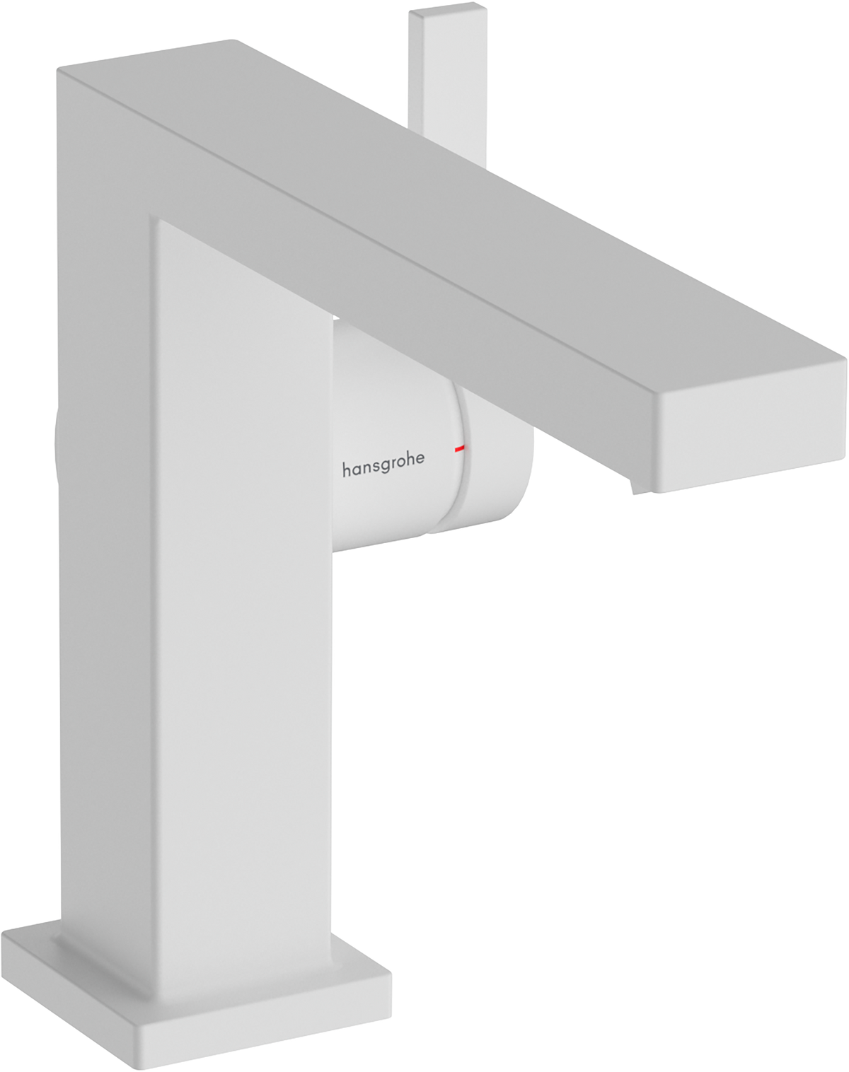 hansgrohe Tecturis E Basin Mixer 110 Fine CoolStart with Push-Open Waste Matt White