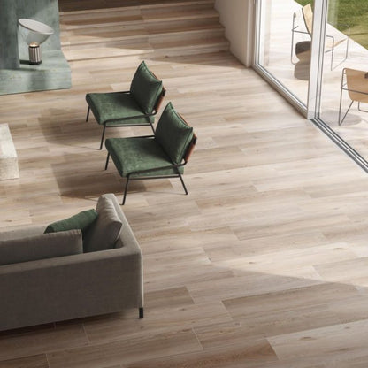 Flaviker Four Seasons Biscuit 30x120 with X20 Biscuit R11 30x180 20mm installation