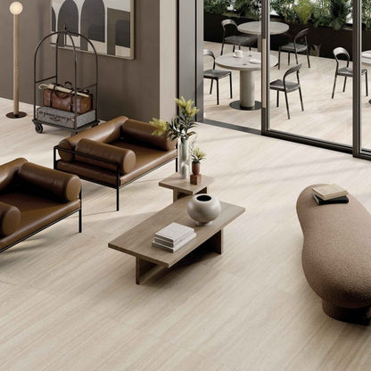 Sensi Roma Ivory Naturale 120x120 with OUT.20 R11 60x120 lifestyle