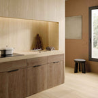 Sensi Roma Cream Naturale 120x280 and 60x120 lifestyle