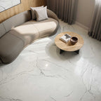 Flaviker Supreme Memories Quarzite Luna Antique 3D 120x120 with Materia Four Seasons Honey installation