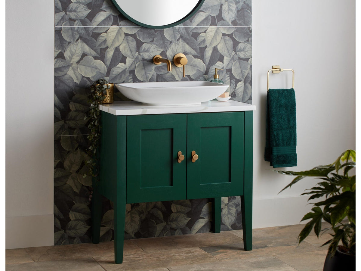 Burbidge Barton washstand with drawers in Mallard Green