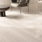 Flaviker Double Linear Beige Lux 3D 120x280 with Supreme Memories Breccia Imperiale installation