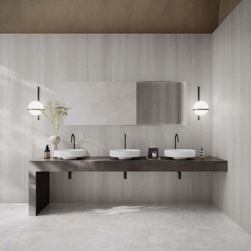 Flaviker Double Linear Grey Nat 120x280 with Rebel Lead 120x280 installation