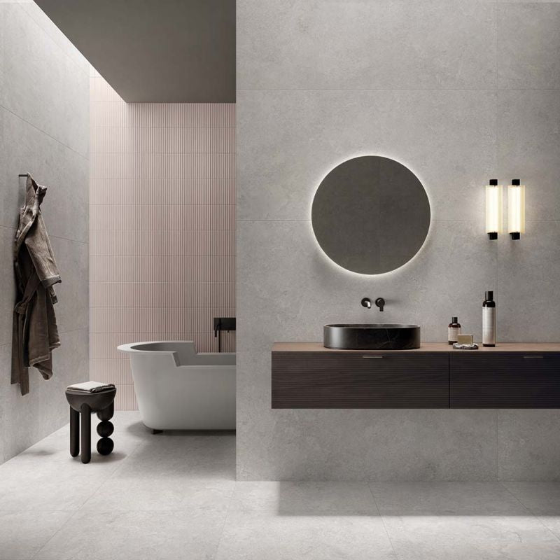 Flaviker Double Plain Grey Nat 80x160 and 80x80 installation