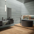 Flaviker Double Linear Mint Nat 60x120 with Four Seasons Honey 20x120 installation