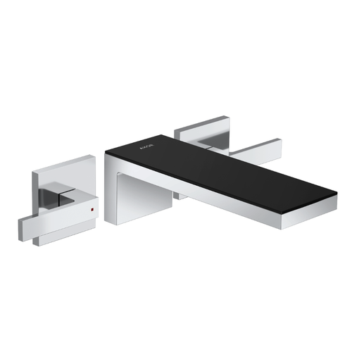 AXOR MyEdition 3-hole basin mixer for concealed installation wall-mounted with spout 221 mm