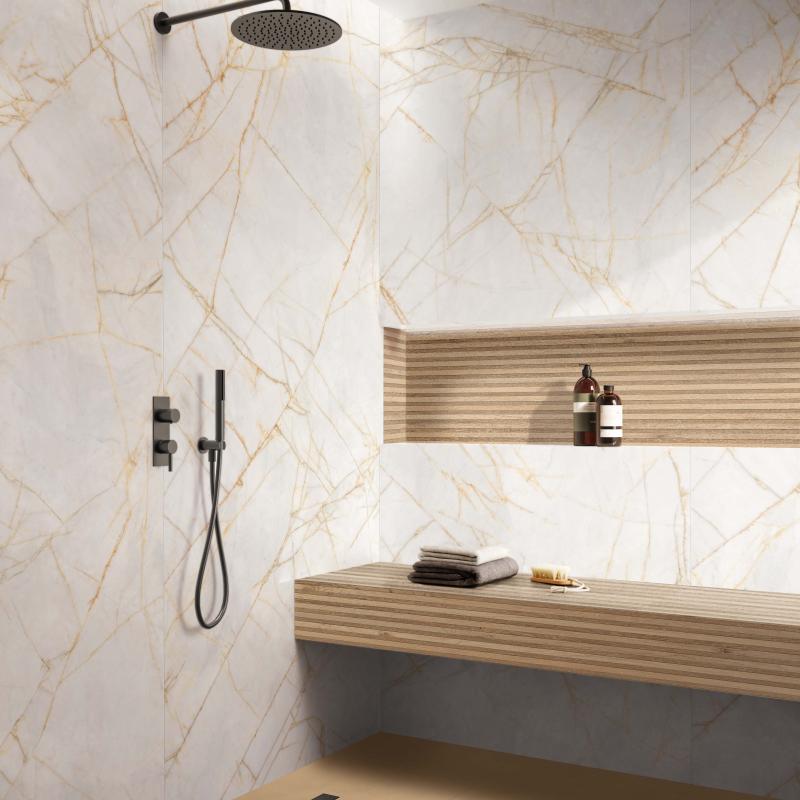 Flaviker Supreme Hedonism Golden Spider Soft 3D 120x280 with Palette Mou 60x120 installation