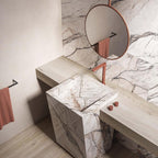 Flaviker Supreme Hedonism Quarzite Sky Nat 60x120 with Palette Sand 60x120 installation